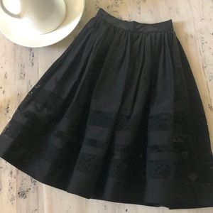 Mid length black Alice & Olivia skirt